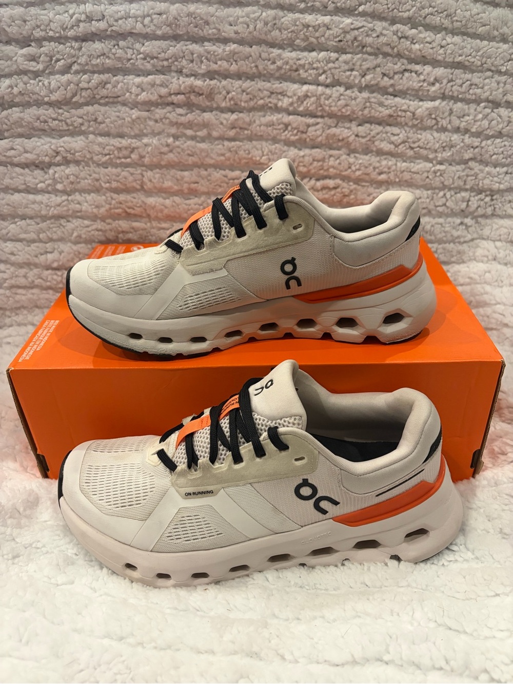 On Cloudrunner 2 Running White and Black Shoe